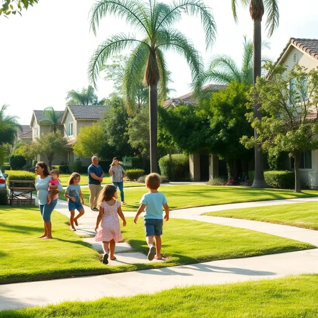 Serene Anaheim neighborhood reflecting community trust