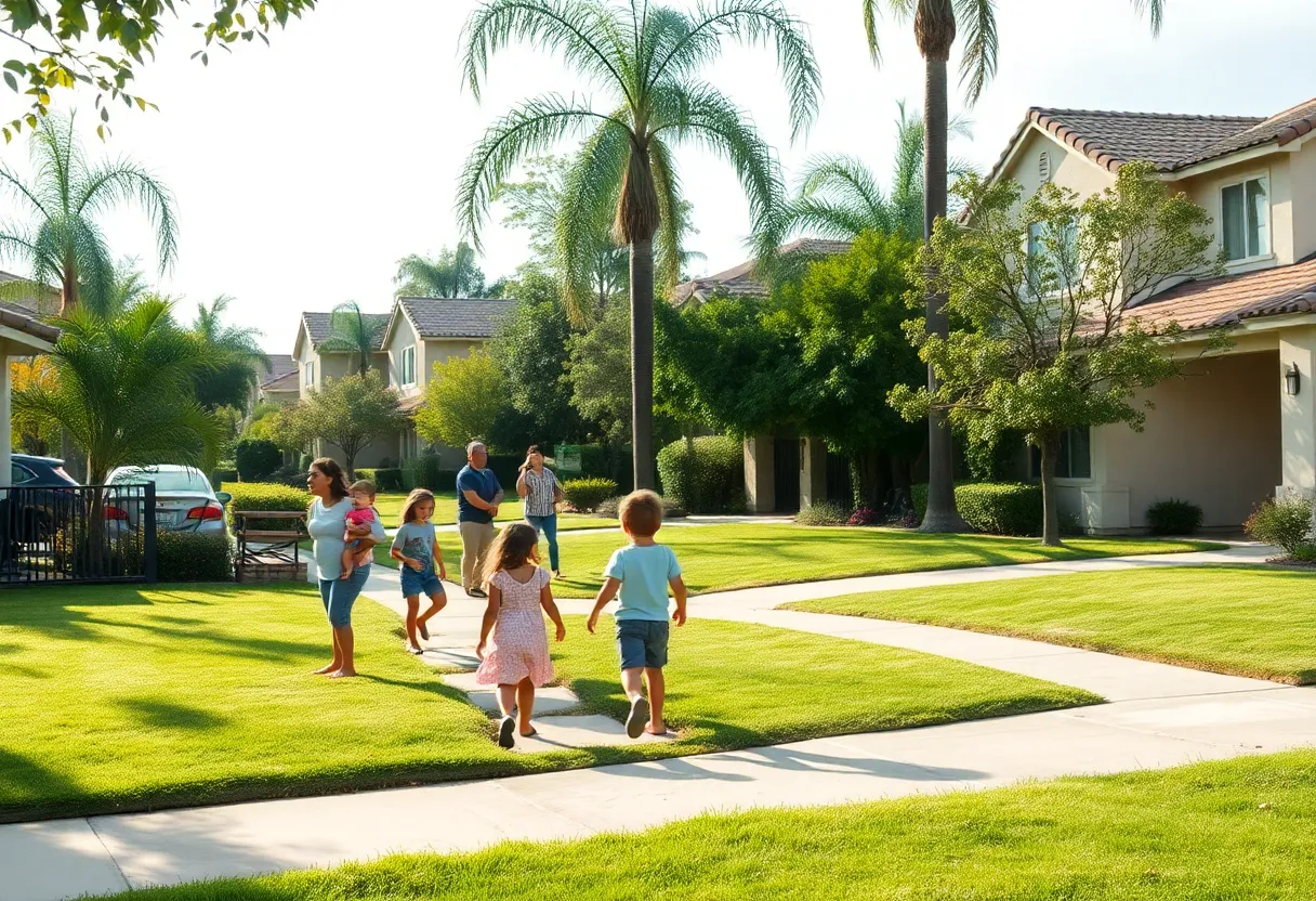 Serene Anaheim neighborhood reflecting community trust