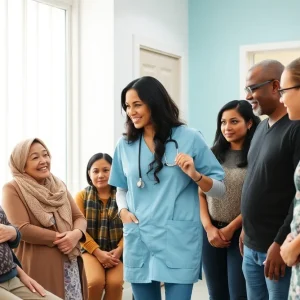 Diverse team at Blue Shield of California clinic