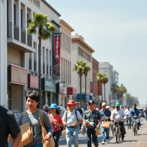 Depiction of California's job market showing diversity and challenges after the pandemic