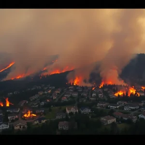 California wildfires raging through homes and forests
