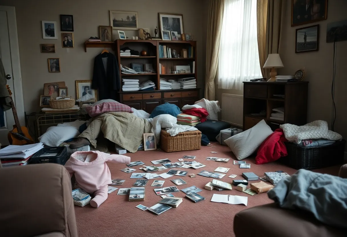Emotional family room showing the aftermath of deportation