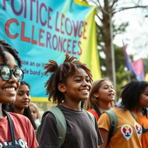 Event highlighting youth advocacy against drugs