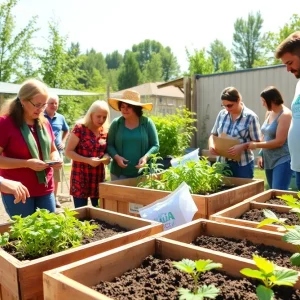 Residents of Mission Viejo participating in a composting workshop