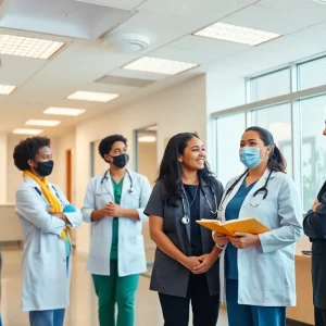 Team collaboration in a healthcare office setting