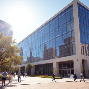 Exterior view of Realtor.com's office building in Austin, Texas