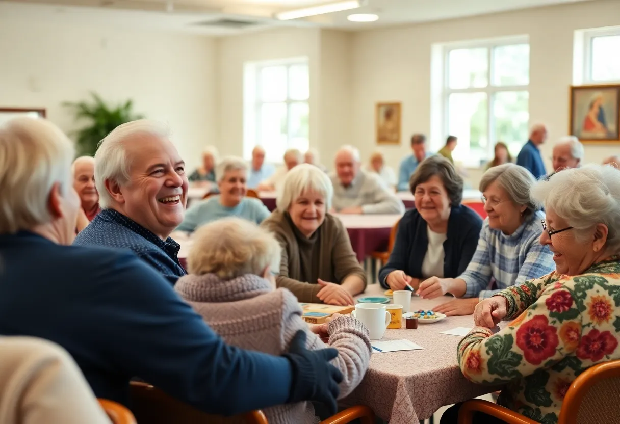Seniors participating in activities at Florence Sylvester Senior Center