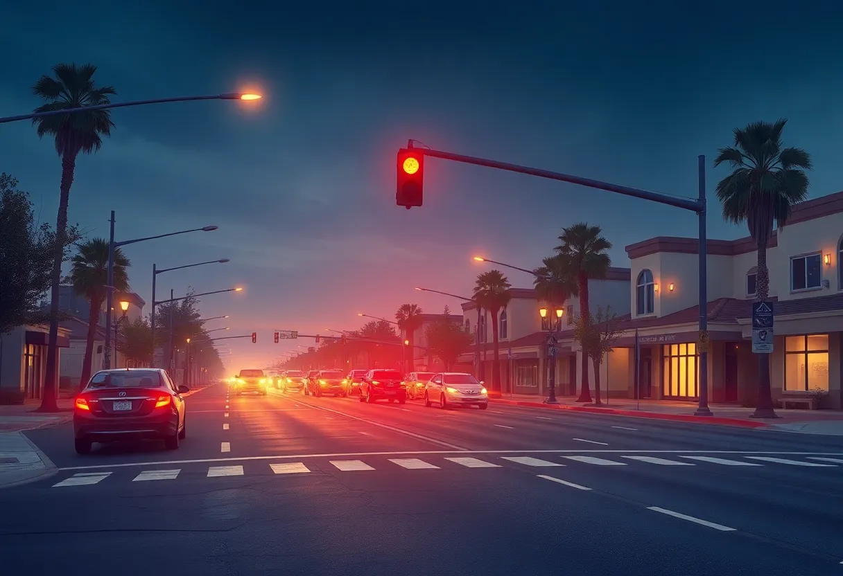 Concerned Tustin residents discussing road safety