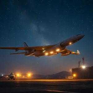 X-37B spaceplane landing at Vandenberg Space Force Base