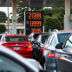 High gas prices at a California gas station