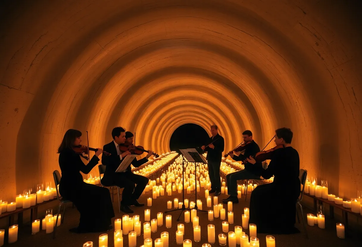 Candlelit concert at Jeronimo Tunnel in Mission Viejo