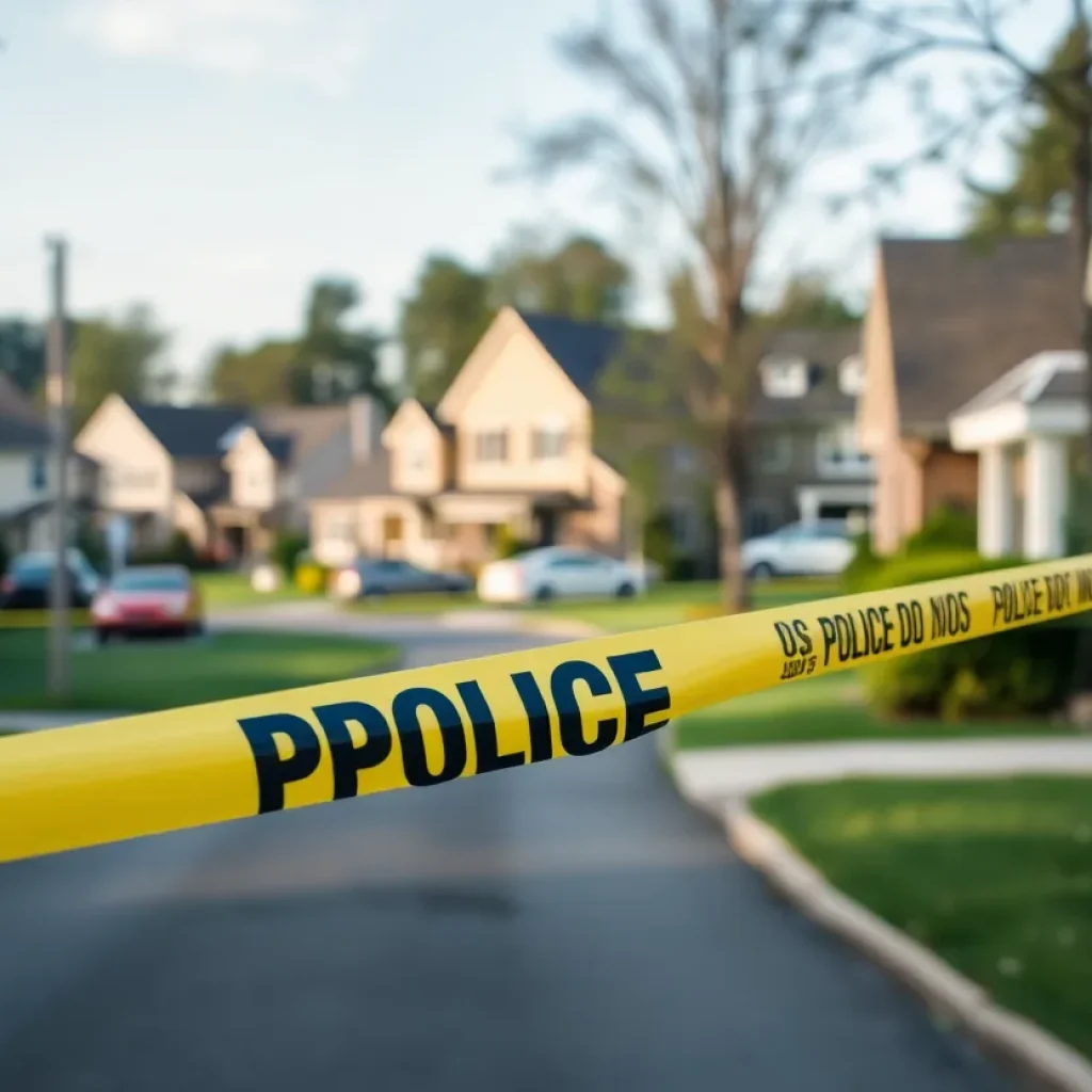 Police at a crime scene in Mission Viejo