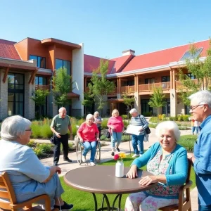 Newly built senior living community with modern designs and engaging spaces.