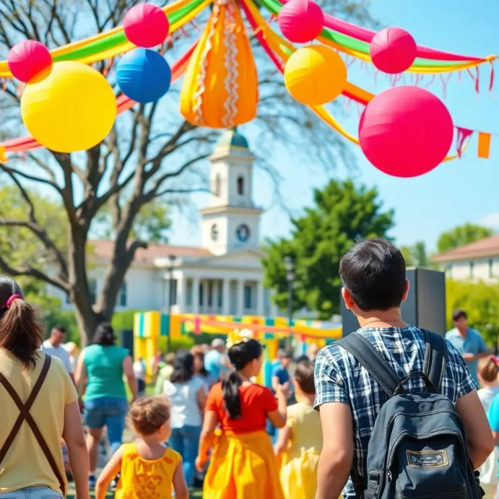 Community members enjoying the Rancho Days Fiesta at Heritage Hill Historical Park.