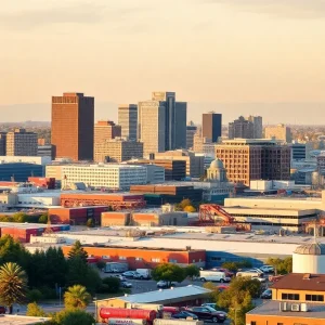 Sacramento skyline representing California's trade expansion efforts.