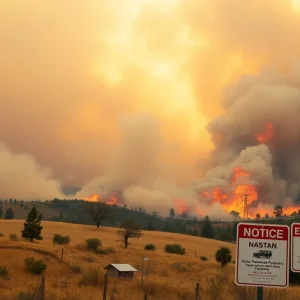 Firefighters battling the Silver Fire in California