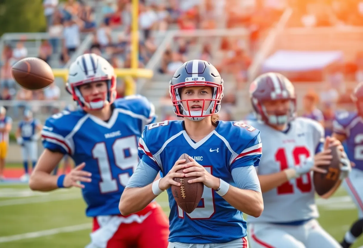 Quarterbacks competing during recruitment at Syracuse University