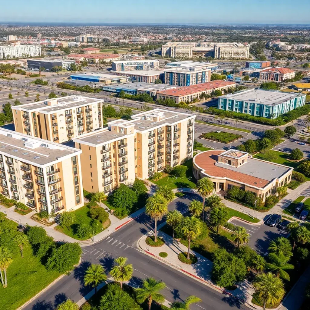 New apartments and commercial areas in Tustin