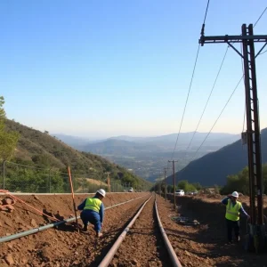 Installation of underground power lines in Altadena and Malibu