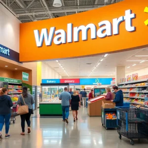 Renovated Walmart store featuring modern design and improved shopping experience in California
