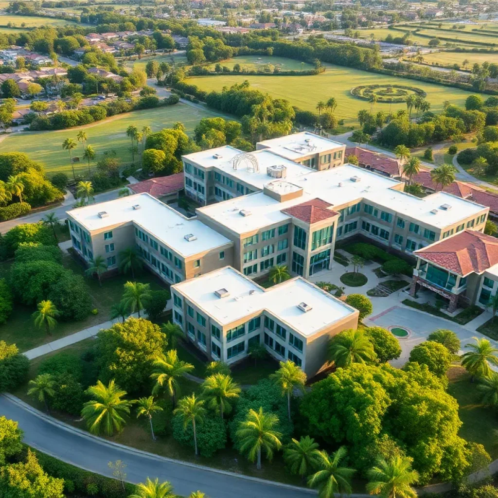 Aerial view of the Ziggurat facility in Laguna Niguel, California