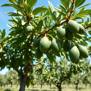 A lush avocado orchard in California