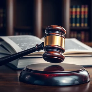 Gavel and legal books representing the California bar exam
