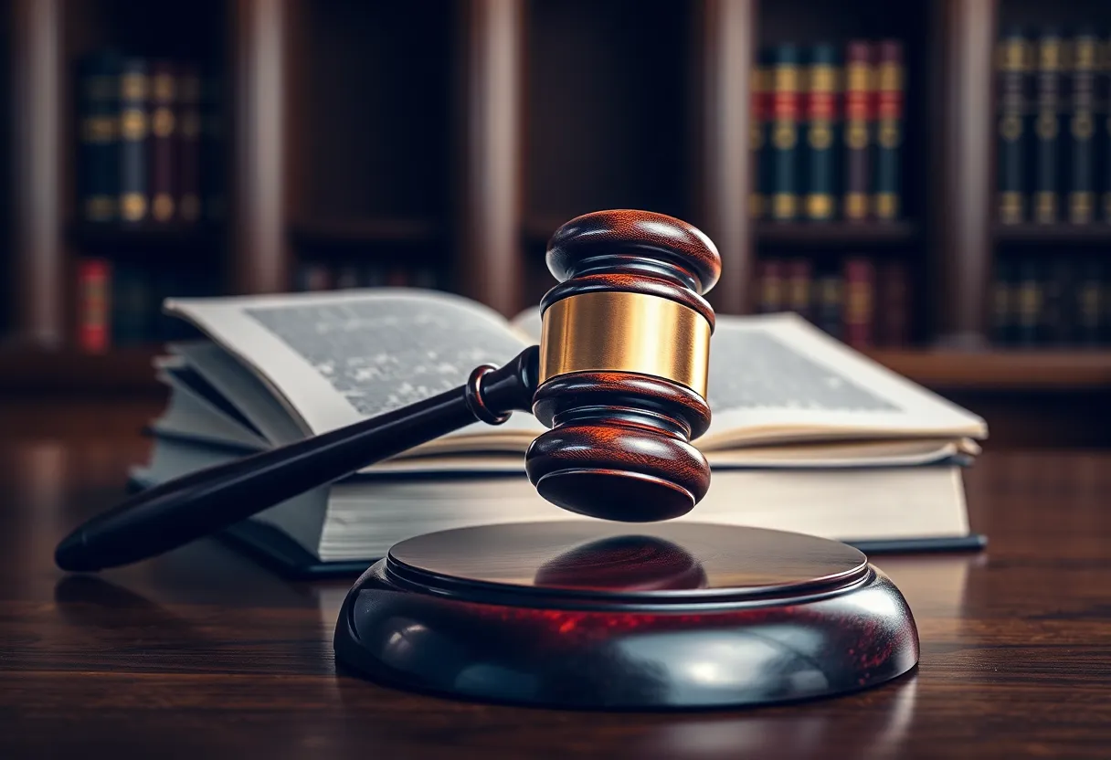 Gavel and legal books representing the California bar exam