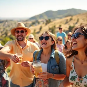 People enjoying outdoor activities in California showcasing optimism