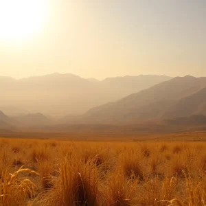 Dry California landscape signifying increased fire risk