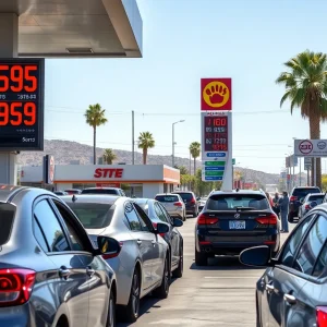 High gas prices at a California gas station