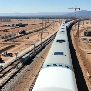 Ongoing construction of California High-Speed Rail infrastructure