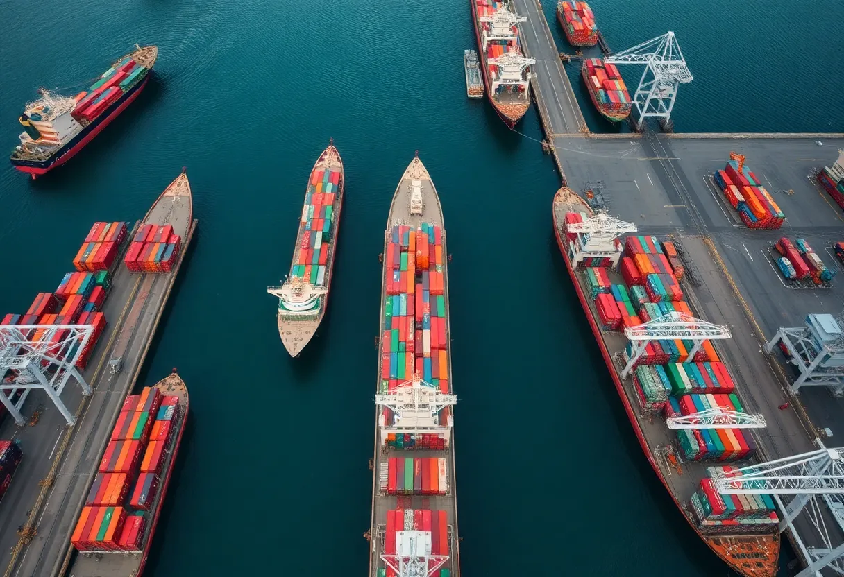 Decline in cargo traffic at California ports