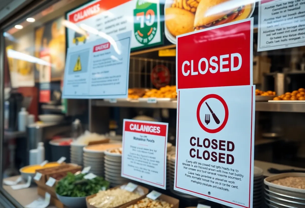 Restaurants in Orange County closed due to health violations