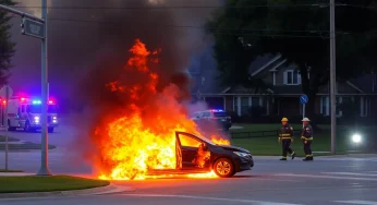 Driver Dies in Fiery Tesla Crash in Laguna Hills