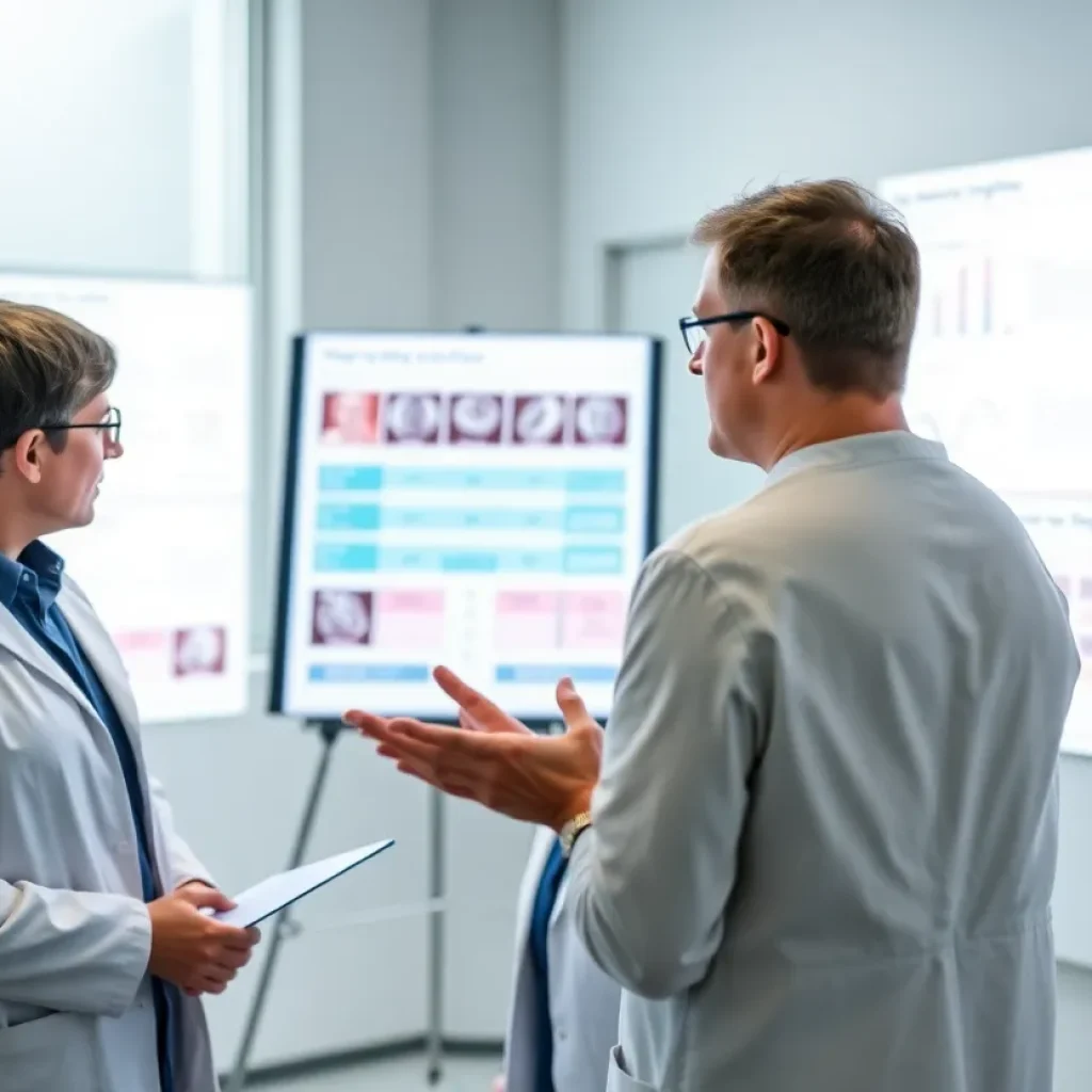 Researchers and clinical data presentation on genomic testing for breast cancer