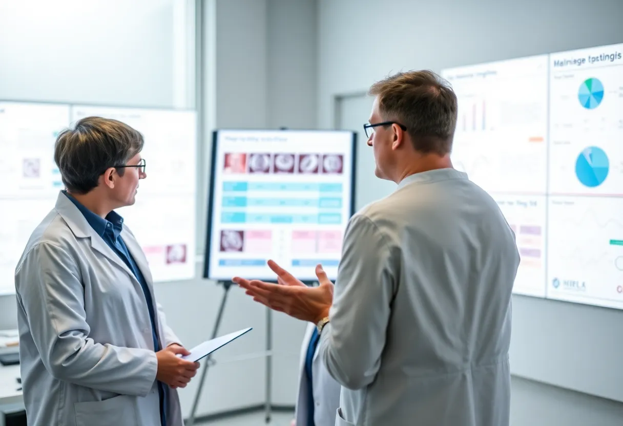 Researchers and clinical data presentation on genomic testing for breast cancer