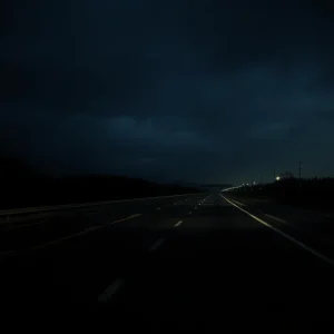 Empty stretch of highway representing cold cases in Oregon