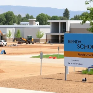 Construction site of Rienda School in Rancho Mission Viejo