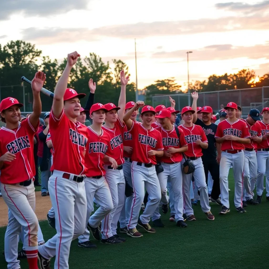 Celebrate Saddleback High School baseball team's victory