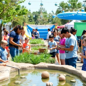 Families enjoying activities at the Rancho Santa Margarita Water Festival