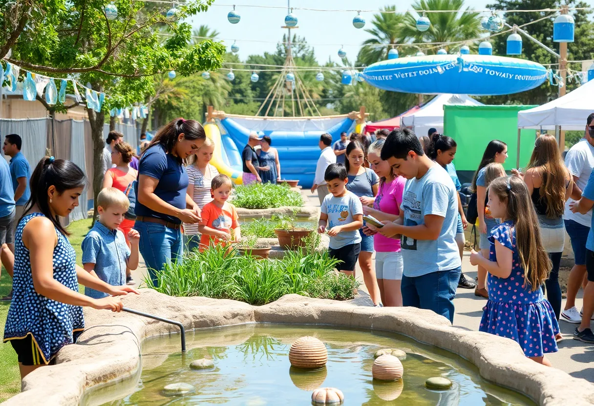 Families enjoying activities at the Rancho Santa Margarita Water Festival