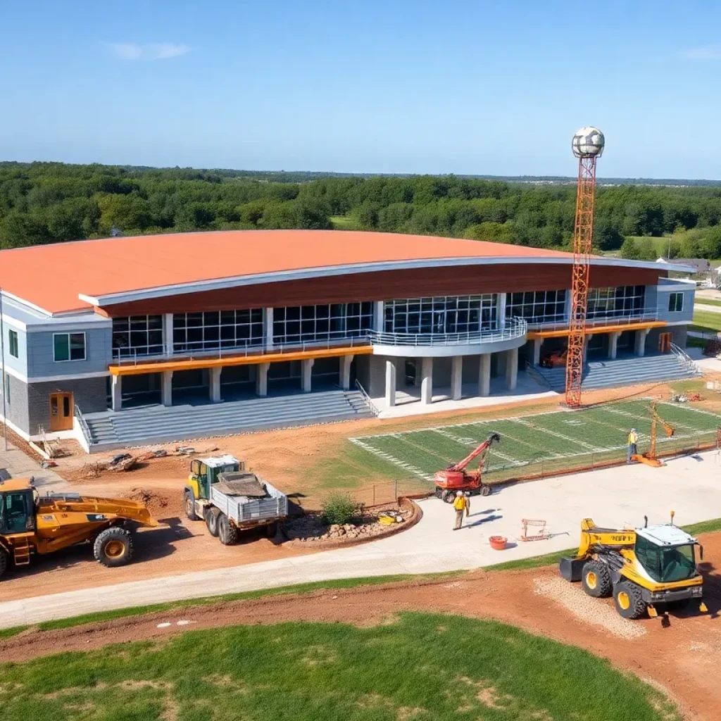 Construction site of Capistrano Valley High School stadium