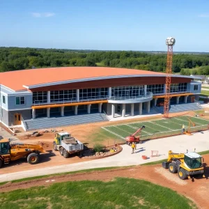 Construction site of Capistrano Valley High School stadium