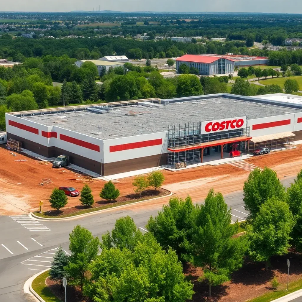 Construction of the new Costco store in Lake Forest
