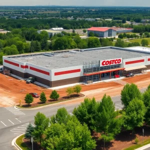 Construction of the new Costco store in Lake Forest