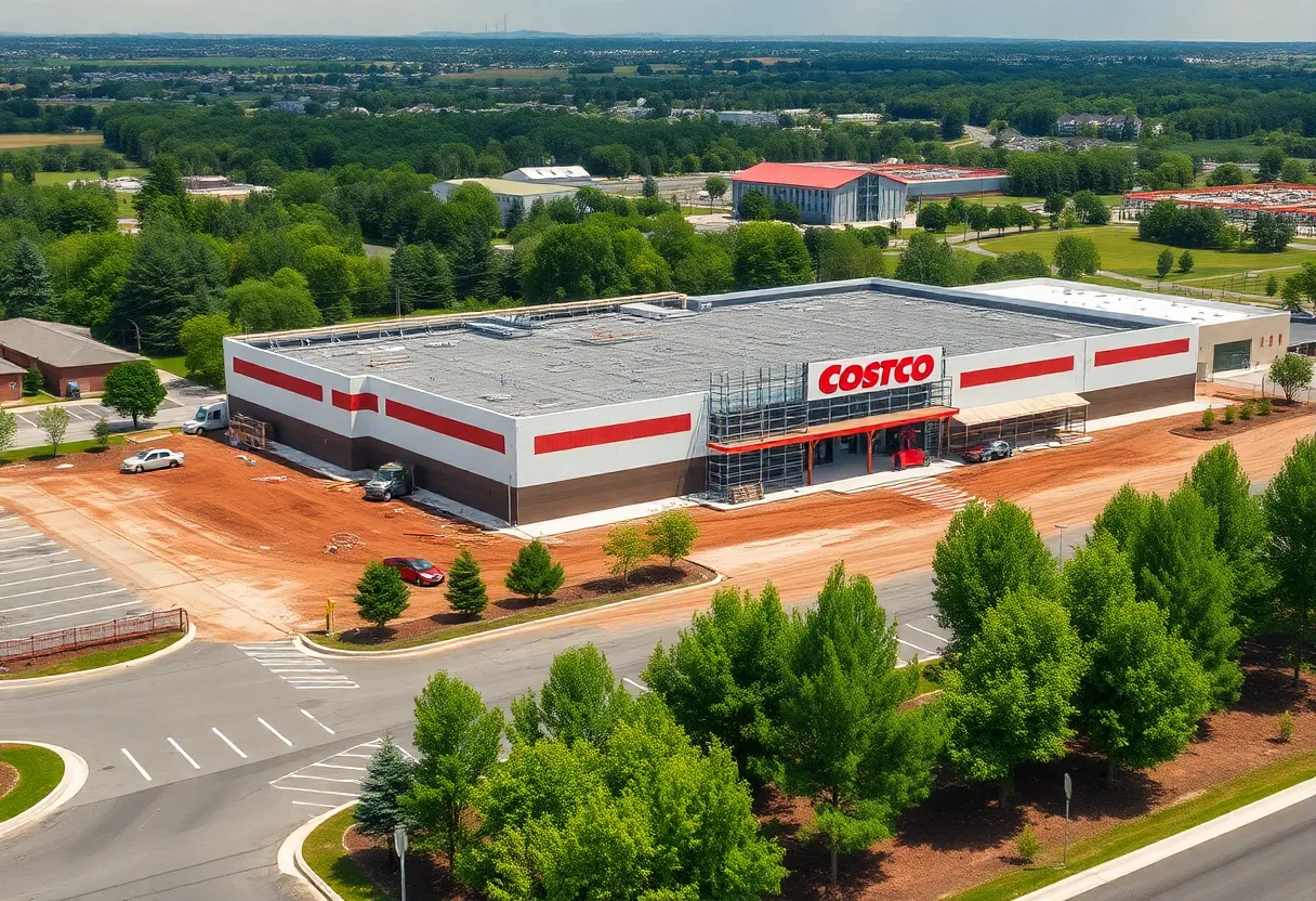 Construction of the new Costco store in Lake Forest