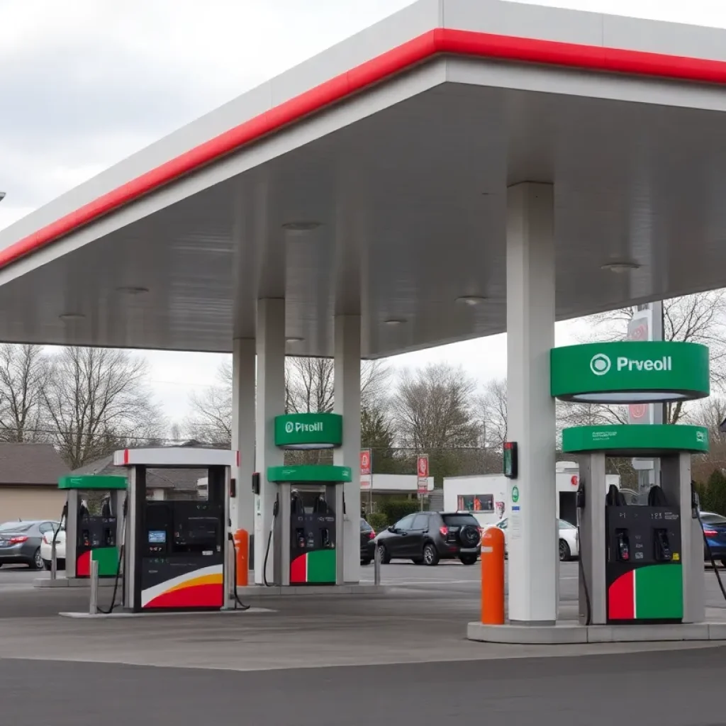 Costco's stand-alone gas station in Mission Viejo.