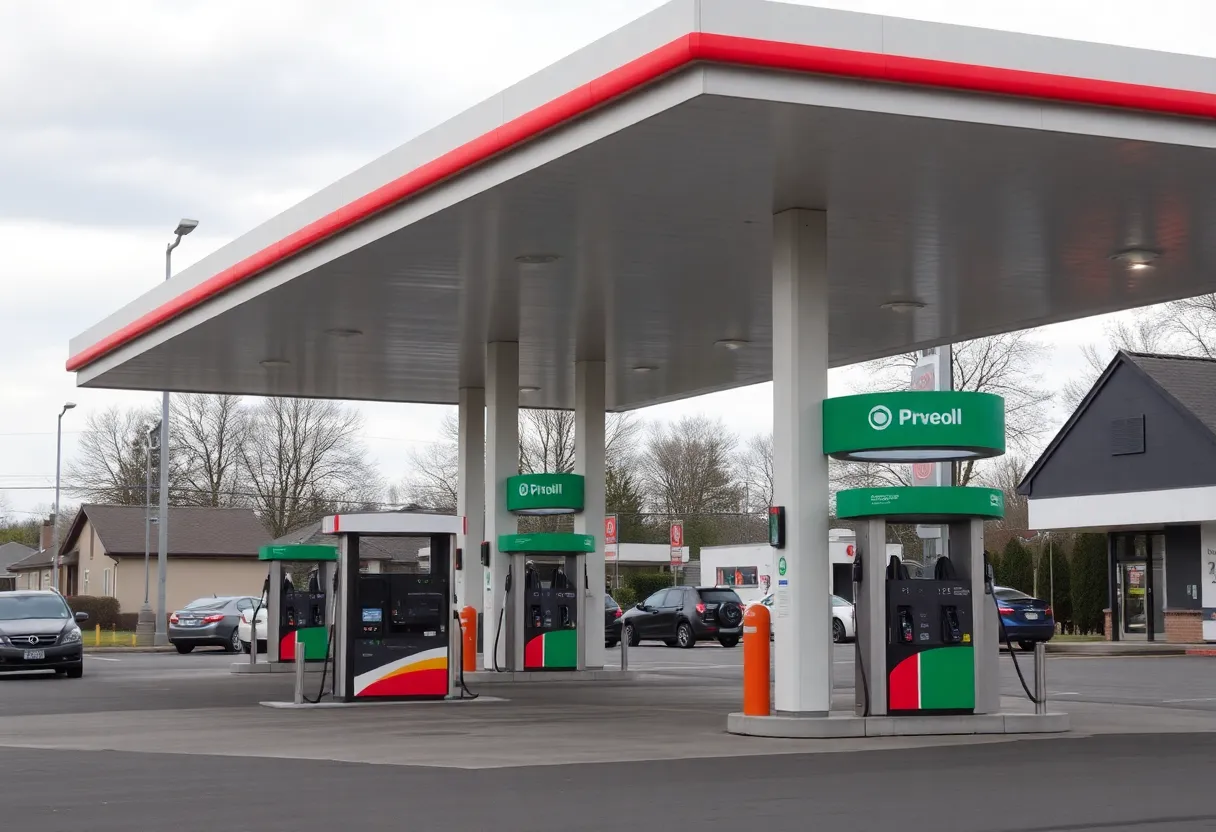 Costco's stand-alone gas station in Mission Viejo.