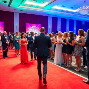Gala event celebrating sports and philanthropy in Orange County.